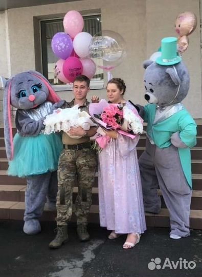 Экспресс поздравление от ростовой куклы