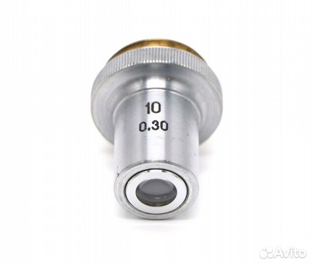 Объектив микроскопа ломо 10х0,30
