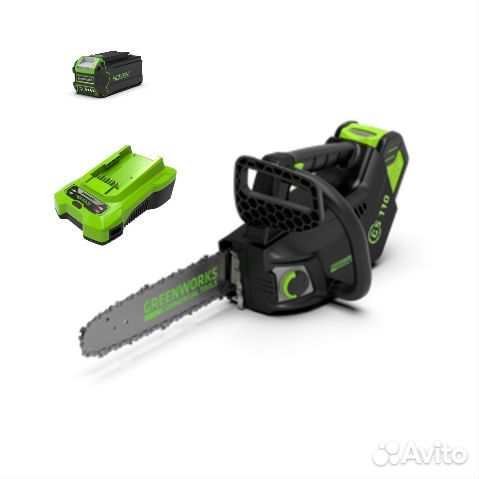 Цепная пила Greenworks GD40TCSk5 с акб и зу