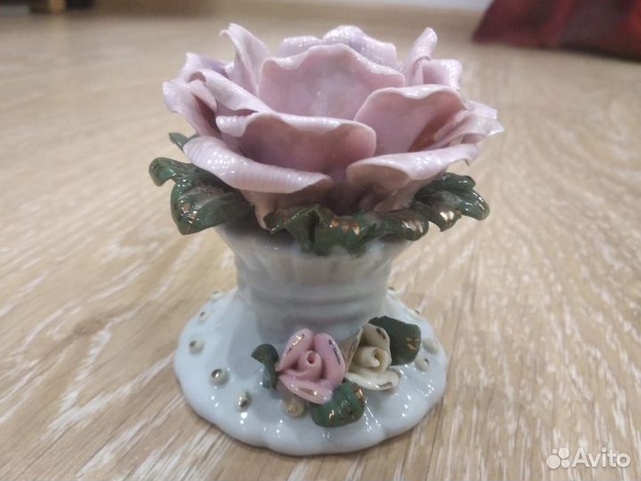 Подсвечники фарфоровые роза