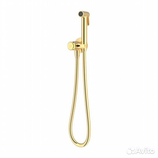 Гиг. душ с вентилем золото Touch teska BTK6701