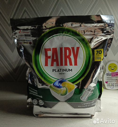 Капсулы для посудомоечных машин fairy