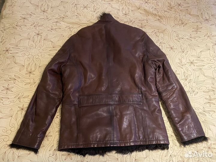 Дубленка мужская кожаная из овчины istnova