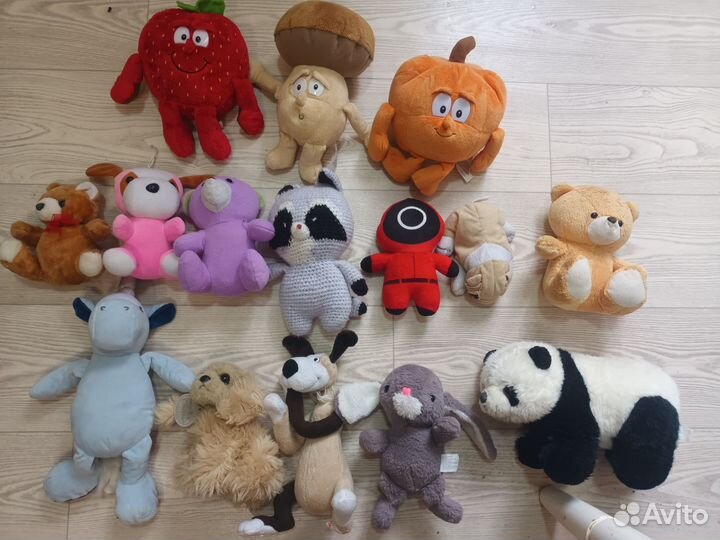 Игрушки мягкие фрукты билла