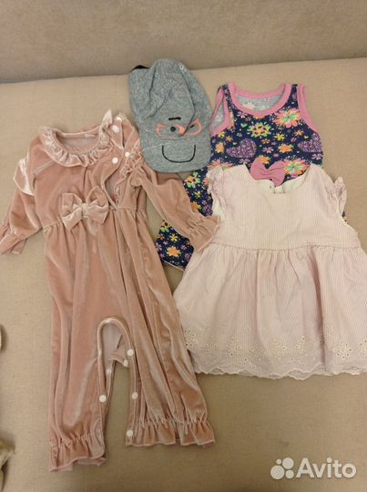 Пакет одежды на девочку 74-80