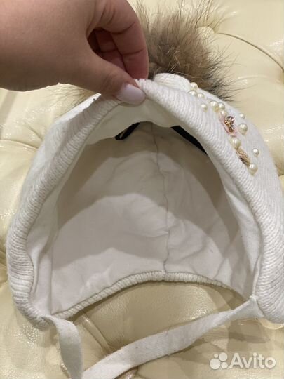 Шапка зимняя для девочки 52-54