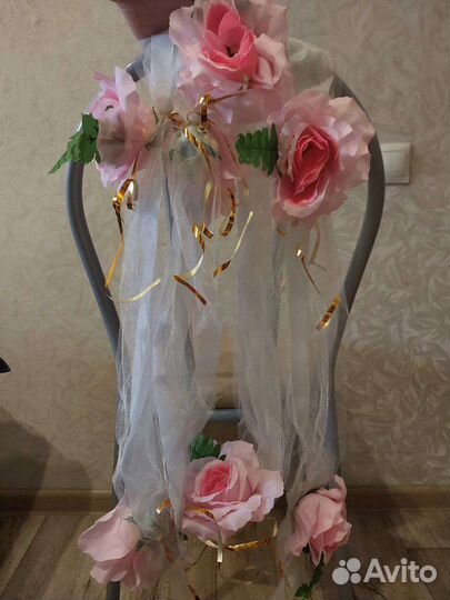 Украшения для машины на свадьбу