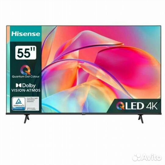 Телевизор qled Hisense 55E7KQ черный