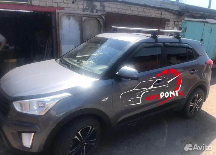 Багажник на крышу Хендай Крета модельный крыло