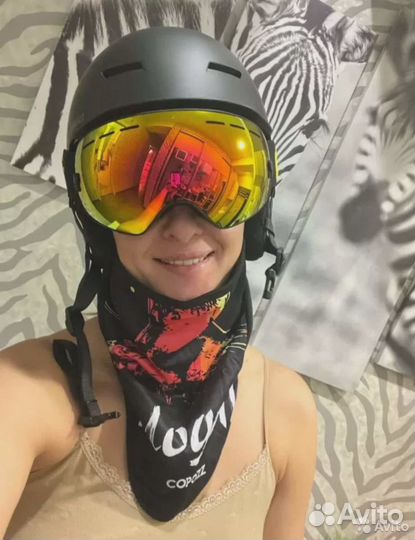 Новые Очки маска горнолыжная, сноубордическая