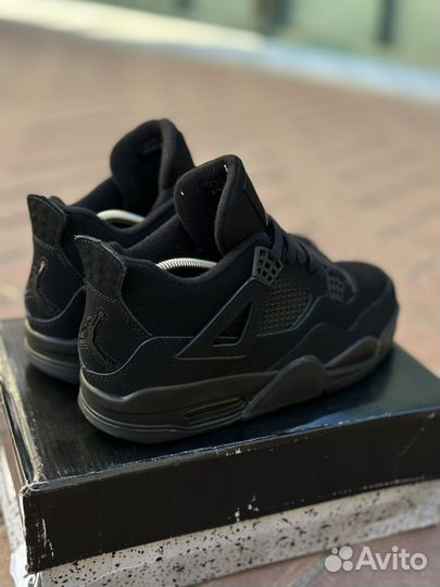 Кроссовки Nike air jordan 4 retro black cat