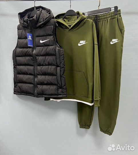 Спортивный костюм 3 в 1 мужской Nike с желеткой