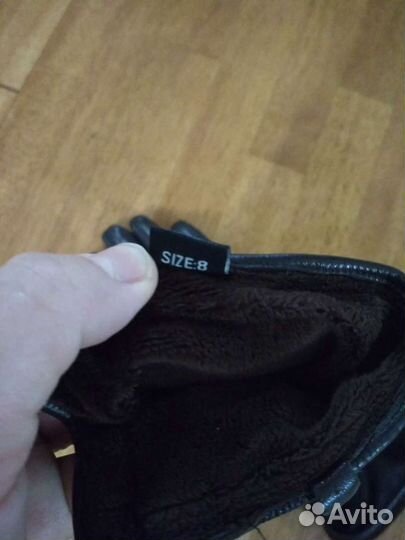 Перчатки кожаные