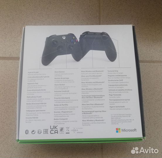 Коробка от геймпада Xbox Series Black Carbon