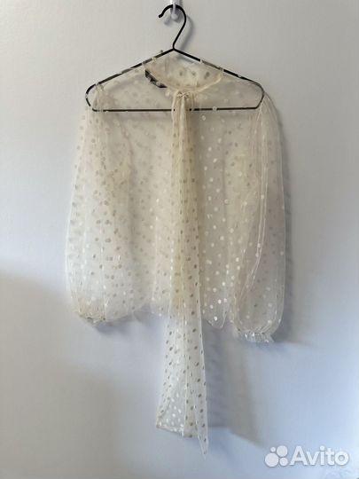 Блузка прозрачная banana republic