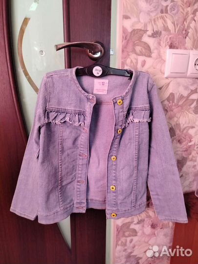 Джинсовая куртка для девочки 122