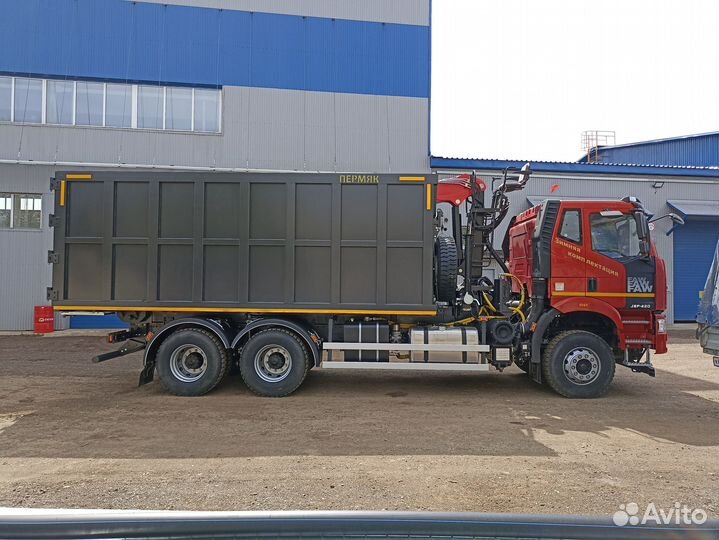 Ломовоз 30 м³ ПЗГТ на FAW 3250 с КМУ Велмаш-С, 2024