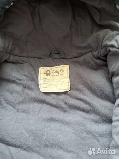 Комбинезон демисезонный 74 baby go