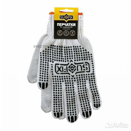 Перчатки хб 5 нитей sufix SF1003