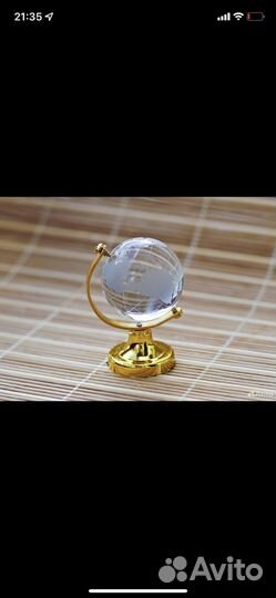 Сувенир глобус хрусталь