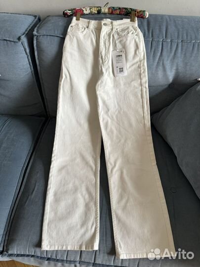 Джинсы новые с биркой - straight fit - xs