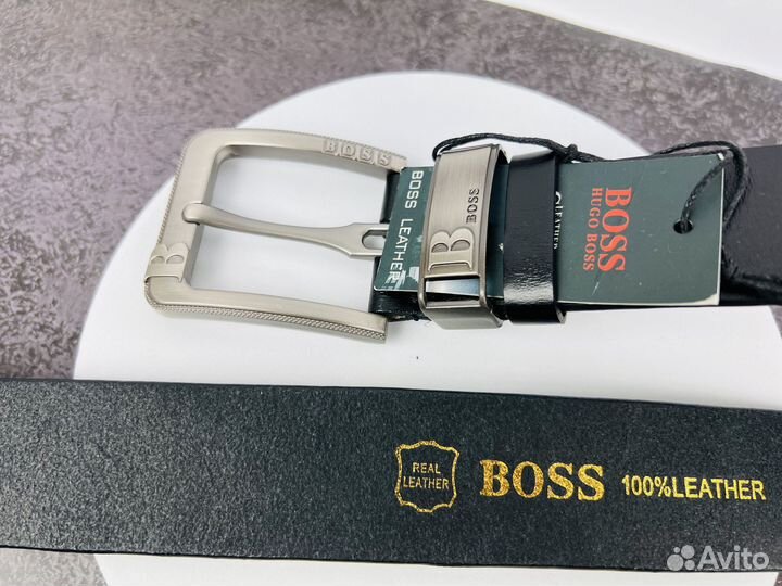 Ремень мужской кожаный Boss