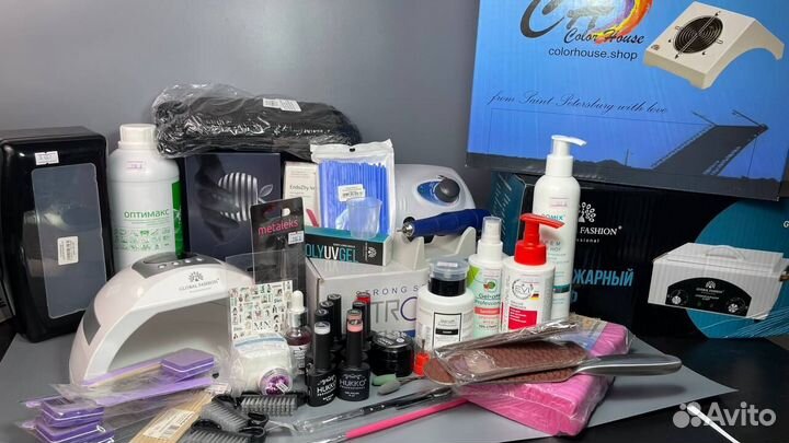 Набор для маникюра начинающего мастера, большой