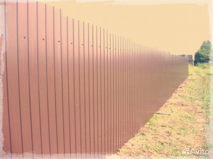 Забор из профнастила
