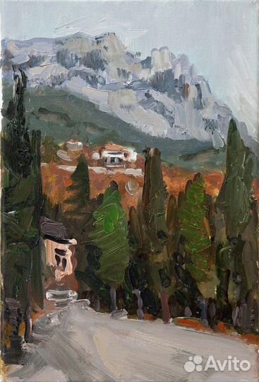 Картина маслом на холсте, Ай-Петри, Крым