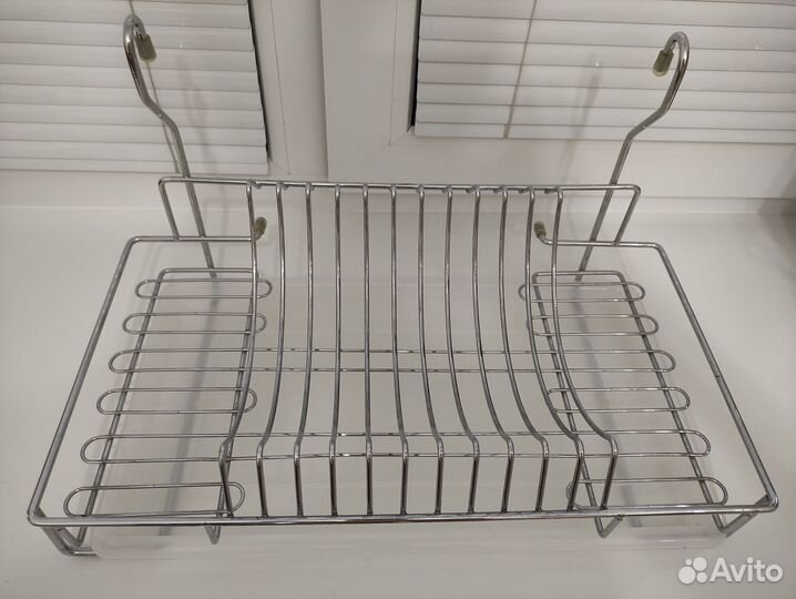 Сушка для посуды навесная с поддоном, хром