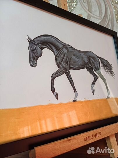 Картина с лошадью