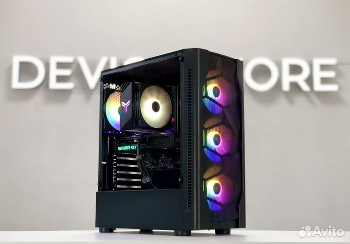 Игровой Intel 8/16 ядер, RTX 3060, 16Gb, SSD + RGB