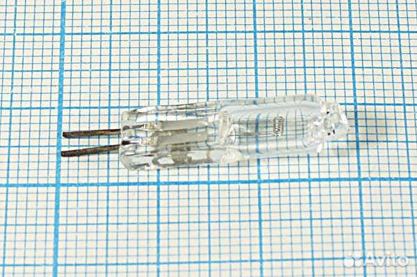 Лампа накаливания галогенная 6.3В,цоколь G2.2, 15в