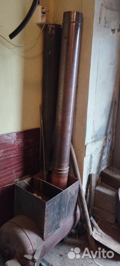 Печка буржуйка для мобильной бани