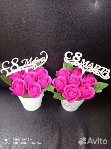 Букет из мыльных роз