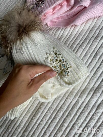 Шапка и снуд детская, 2-3г