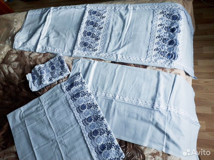 Постельное белье 2 спальное хлопок шитьё