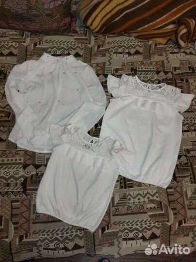 Белые блузки для школы