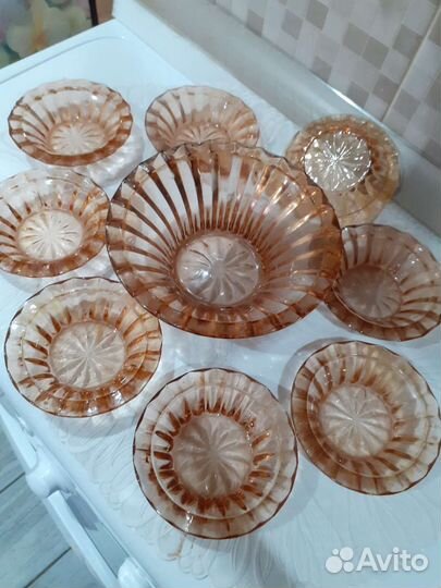 Ваза и 8 креманниц, СССР