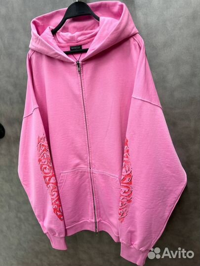Худи balenciaga розовая