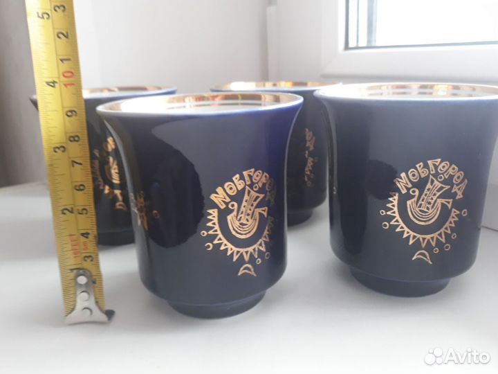 Кружки 4шт. Кобальт. СССР