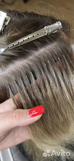 Коррекция наращённых волос