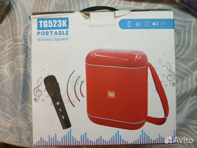 Переносная колонка T&G TG-523K с караоке