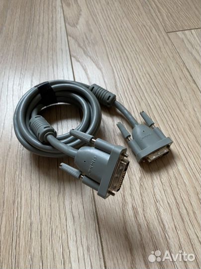 Кабель DVI-D - DVI-D серый