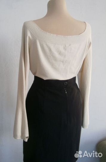 Escada by Margaretha Ley Винтаж Синяя юбка 40