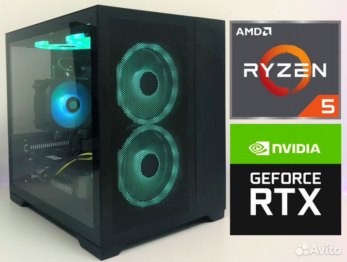 Игровой компьютер Ryzen 5 5600/16GB/RTX 3060