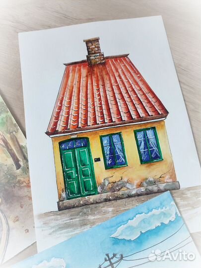 Рисунки в стиле скетчинг формат А4