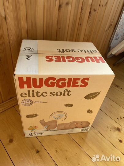 Подгузники Huggies elite soft 2