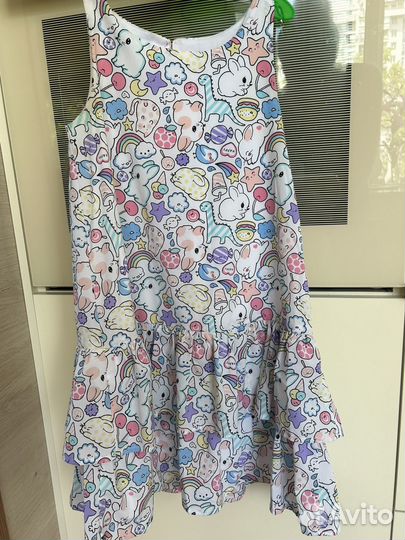 Платье летнее на девочку 134