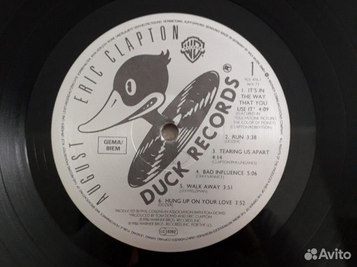 Eric Clapton, 1986, LP